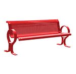 Metal outdoor bench CAL-802