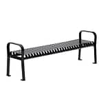 Outdoor Bench Backless Metal Bench CAL-701B