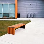 Hospice Vaughan installed eco-friendly recycled plastic street benches/ patio benches for its residents, staff, and visitors