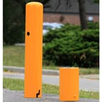 safety yellow posts bollards