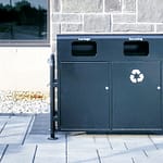 steel recycling bins