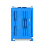 Street Trash Bin CAY-128, Blue, Front
