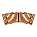 Outdoor Curved Commercial Bench CAB-602-Side