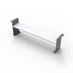 metal park bench