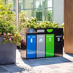 commercial grade recycling stations for outdoor