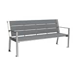 Outdoor bench CAB-872 3D view