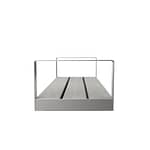 Commercial Metro Backless Bench CAB-872B side view