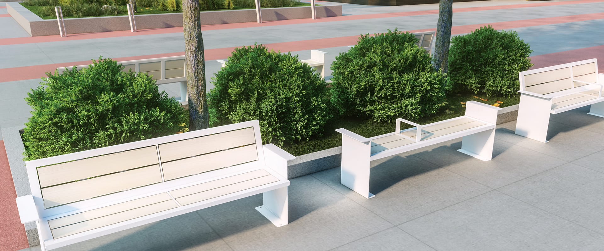 Stratus Modern bench banner