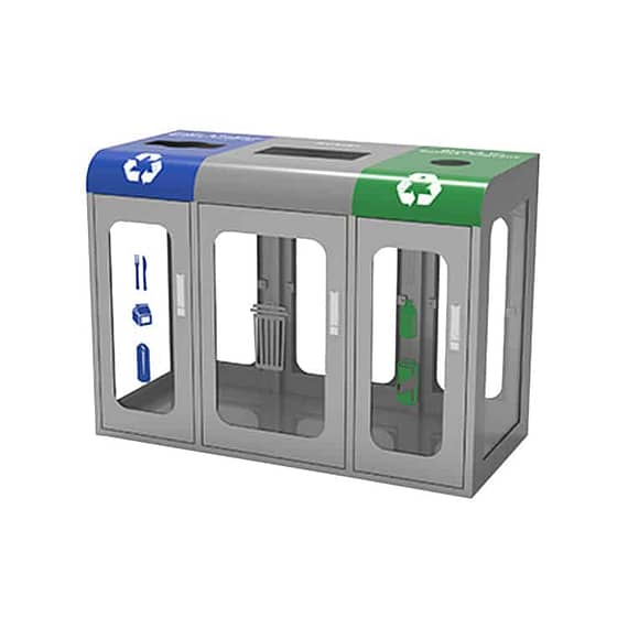 Steel Commercial Recycling Receptacle CRC-815