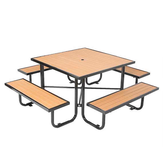 recycled plastic outdoor patio table picnic table