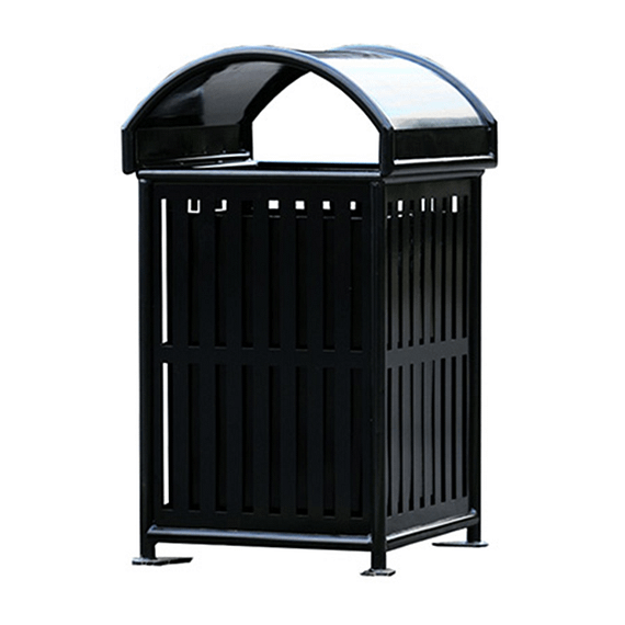 Commercial Outdoor Park Steel Trash Bin CAY-208