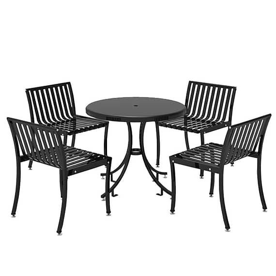 metal coffee table set for patios