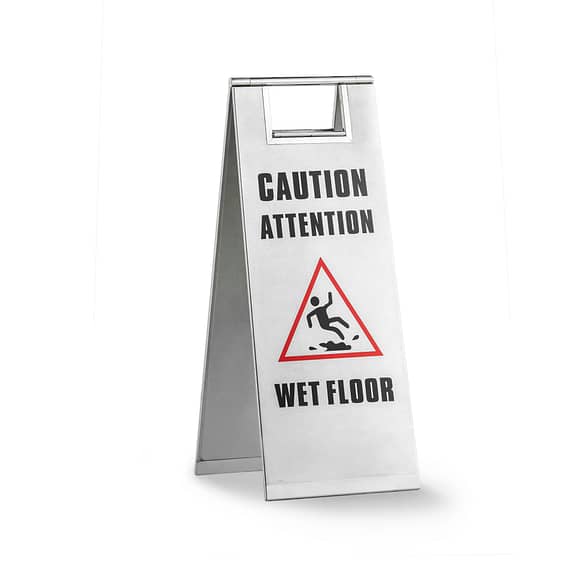 wet floor safety sign