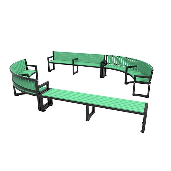 recycled plastic bench