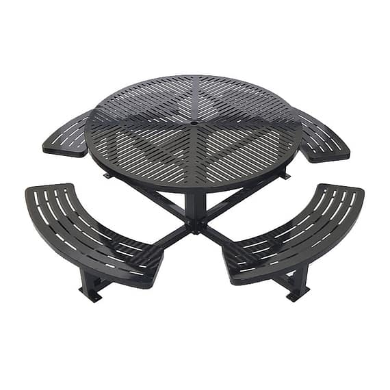 Metal Park Picnic Table CAT-208 - Commercial Outdoor Furniture Set