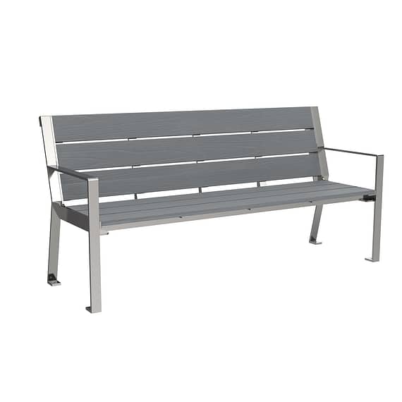 Outdoor bench CAB-872 3D view