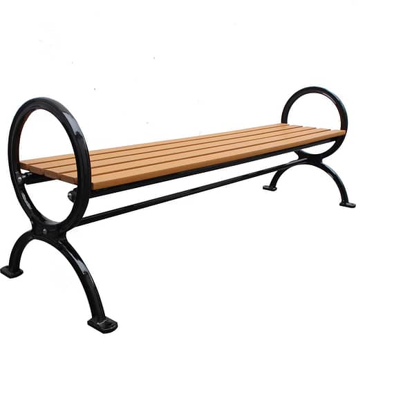 Backless Commercial Park Bench SCB-100B