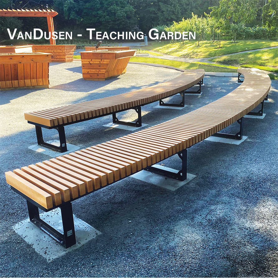 Outdoor Curved Commercial Bench CAB-602