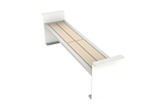 Recycled Plastic Patio Bench CAB-718-side